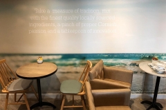 Schöner Spruch in einem Café in West Bay